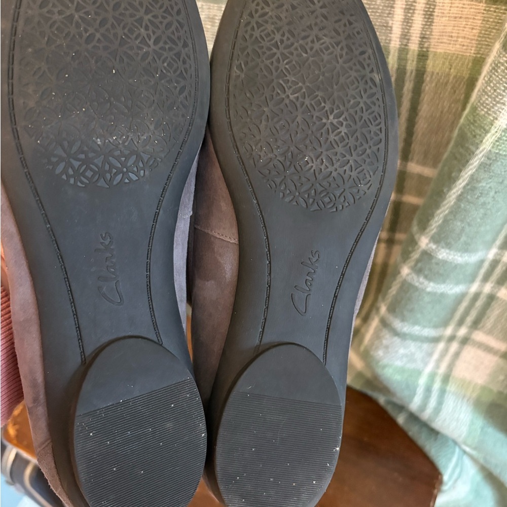 Clarks Candra Gray Suede ballet flats size 11 - Picture 4 of 5
